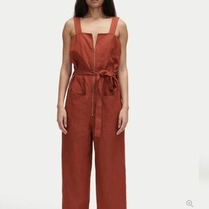 Rachel Comey Bend Jumpsuit Terracotta Linen size 6